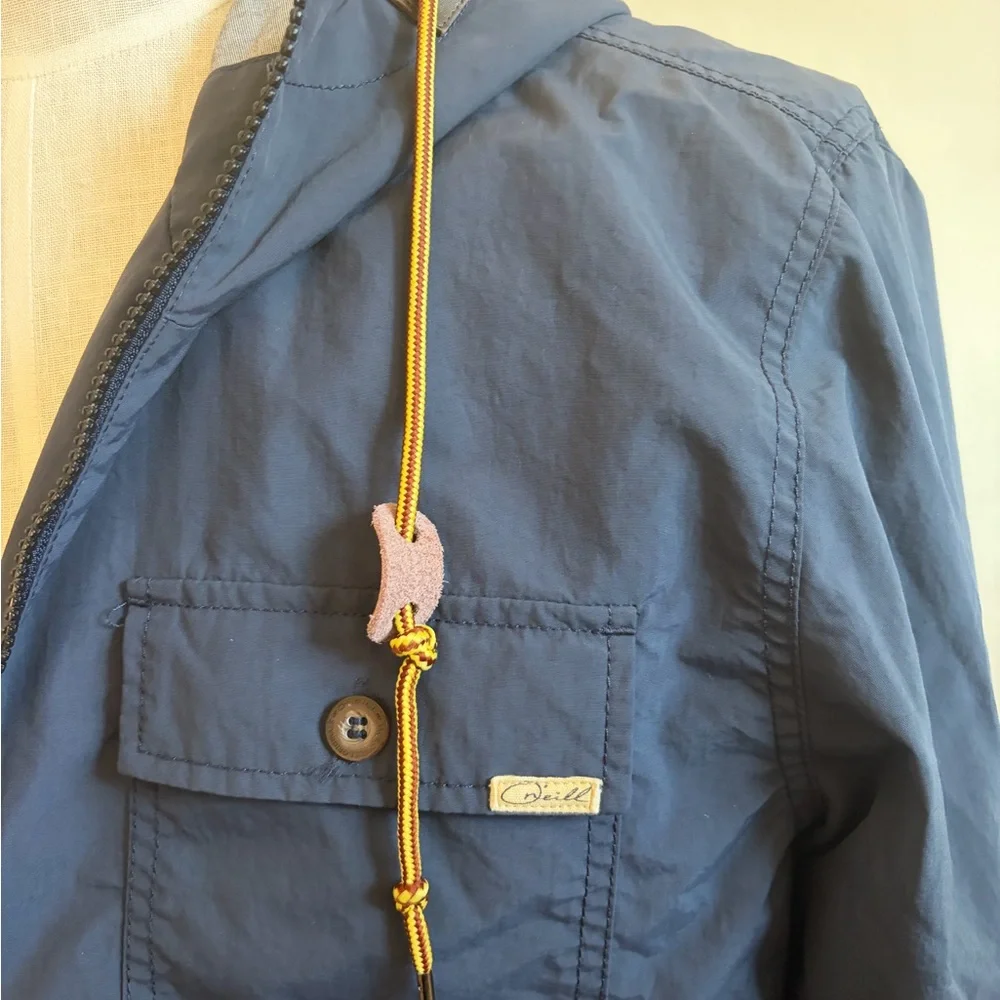 Jack O'neill Navy Blue Windbreaker Hoodie Jacket XL